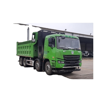 中国製 CATL電池 422度充電版 8X4純電気ダンプトラック M7都市廃棄物輸送用フラットトップ